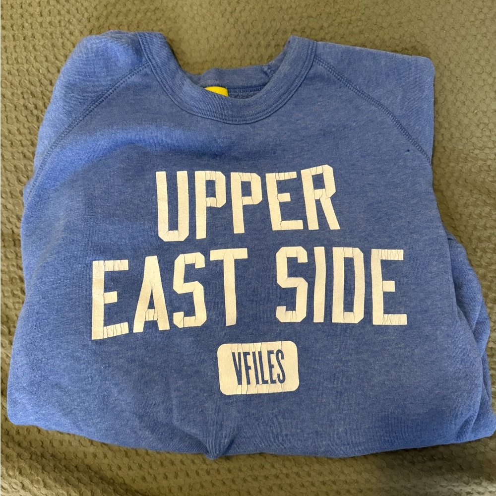 Blue "Upper East Side" Crewneck Sweatshirt